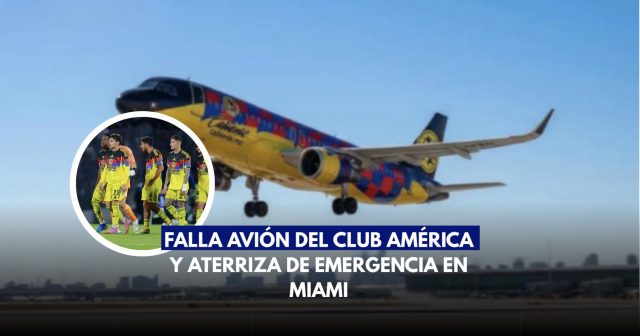 El Club América se encuentra varado en Miami por fallas en su avión