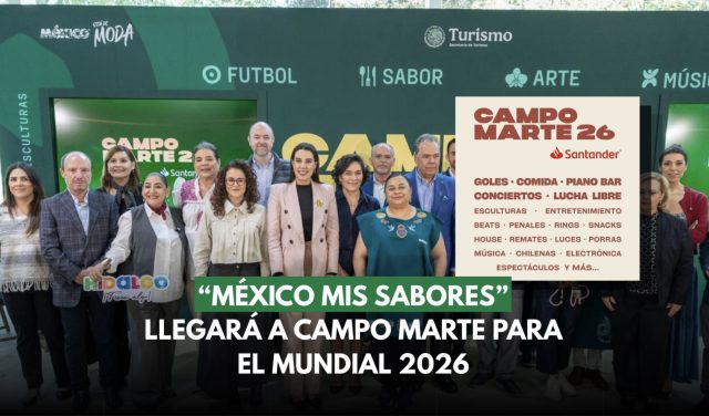 Se presentó “México de Mis Sabores”, el evento gastronómico y musical del Mundial en Campo Marte