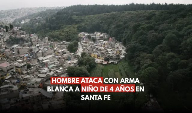 Hombre agrede sin motivo a niño de cuatro años con un cuchillo en Santa Fe