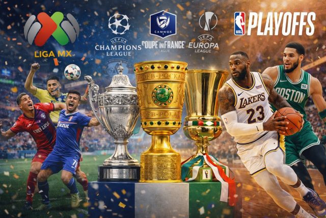 Agenda deportiva de la semana: Liga MX, copas europeas y Playoffs de la NBA marcan la agenda