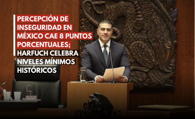 Harfuch celebra caída en percepción de inseguridad
