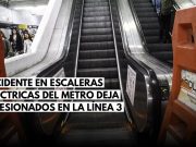 Incidente en escaleras eléctricas del Metro deja 11 lesionados en la Línea 3