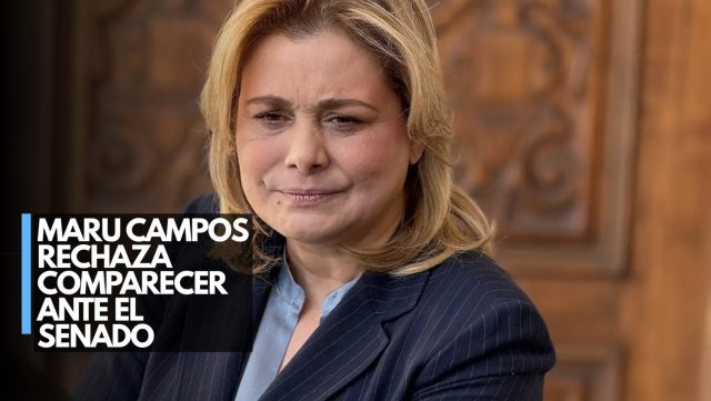 Maru Campos rechaza comparecer ante el Senado