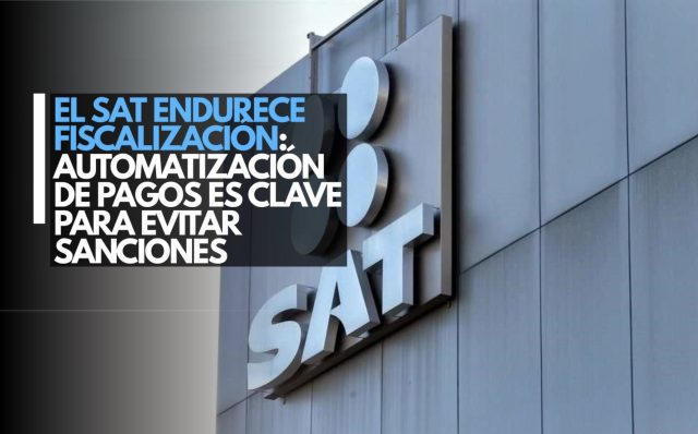 El SAT endurece fiscalización: Automatización de pagos es clave para evitar sanciones