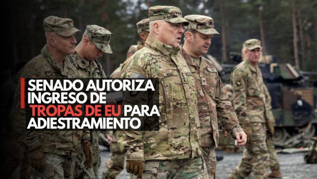 Senado autoriza ingreso de tropas de EU para adiestramiento