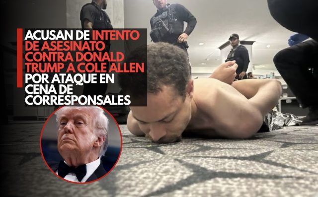 Acusan de intento de asesinato contra Donald Trump a Cole Allen por ataque en cena de corresponsales
