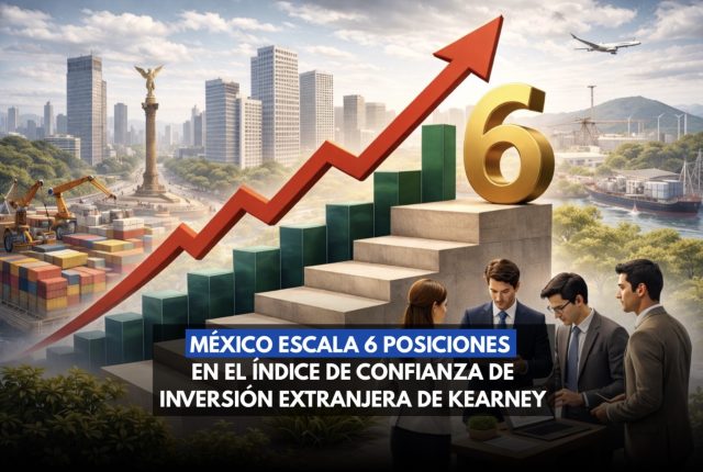 México sube 6 lugares en confianza de inversión extranjera