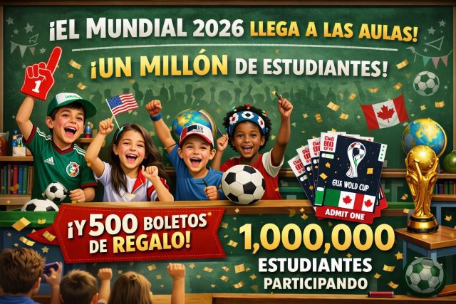 Estudiantes participarán en Mundial 2026; se repartirán 500 boletos