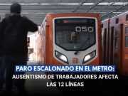 Paro escalonado en el Metro impacta toda la red