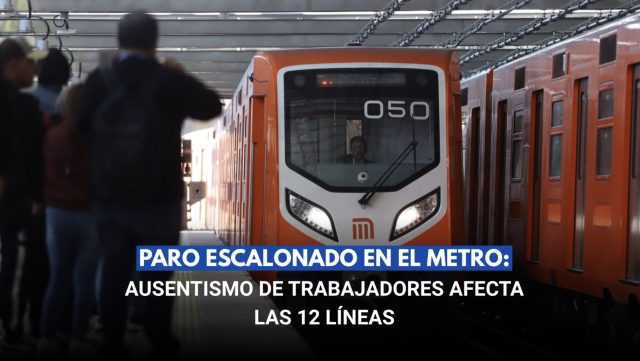 Paro escalonado en el Metro impacta toda la red