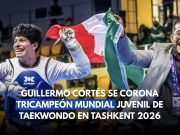 Guillermo Cortés, tricampeón mundial juvenil de Taekwondo