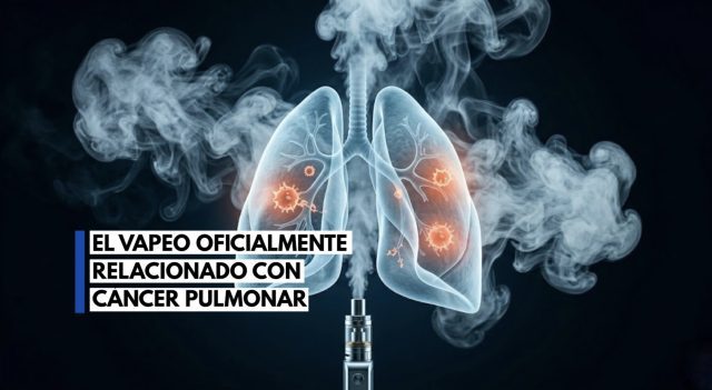 El vapeo se asocia con el cáncer pulmonar y oral incluso hasta en los no fumadores.