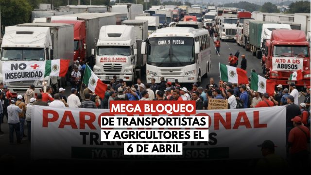 Transportistas harán megabloqueo este seis de abril durante regreso de vacaciones.