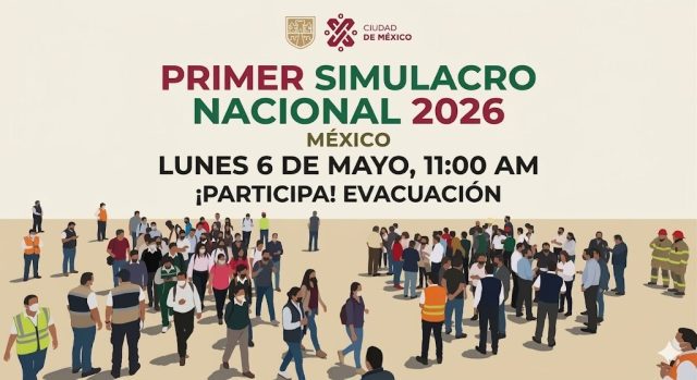 El próximo seis de mayo se hará el primer simulacro nacional 2026.
