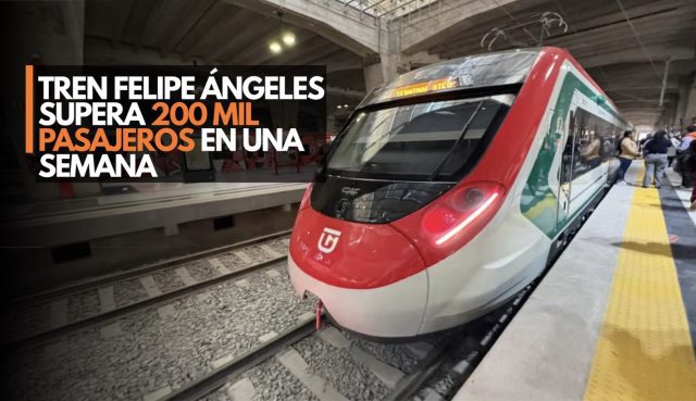 Éxito inicial: 206 mil usuarios en el Tren Felipe Ángeles