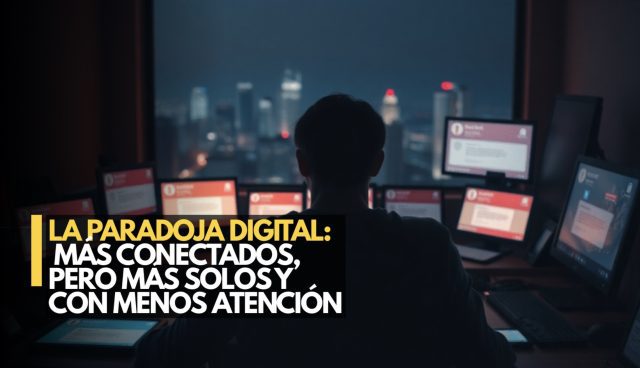 La paradoja digital: Más conectados, pero más solos y con menos atención
