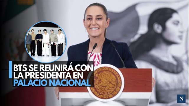 ¡Del escenario al Palacio! BTS llega con Sheinbaum
