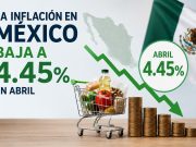Inflación de México baja a 4.45% en abril
