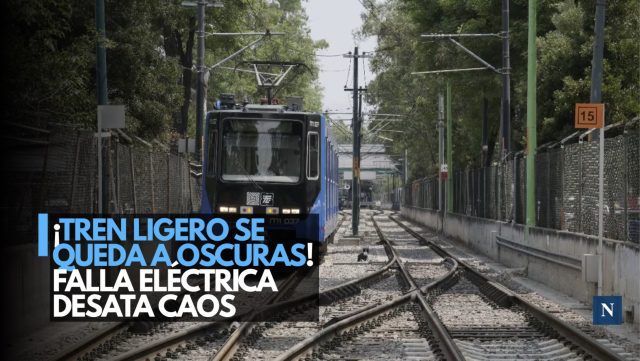 Caos total: falla eléctrica detiene el Tren Ligero