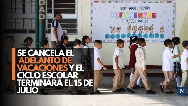 Se cancela el adelanto de vacaciones y el ciclo escolar terminará el 15 de julio