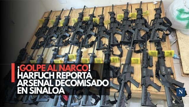 ¡Golpe al narco! Harfuch reporta arsenal decomisado en Sinaloa