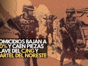 Homicidios baja a 40% y caen piezas clave del CJNG y Cártel del Noreste