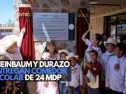 Sheinbaum y Durazo entregan comedor escolar de 24 mdp