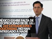 México exhibe falta de reciprocidad de EE. UU.: De 269 extradiciones solicitadas, no han entregado a nadie