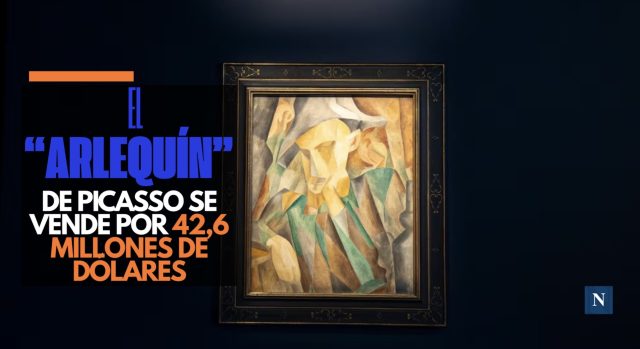 El “Arlequín” de Picasso se vende por 42.6 millones de dólares en subasta histórica de Nueva York