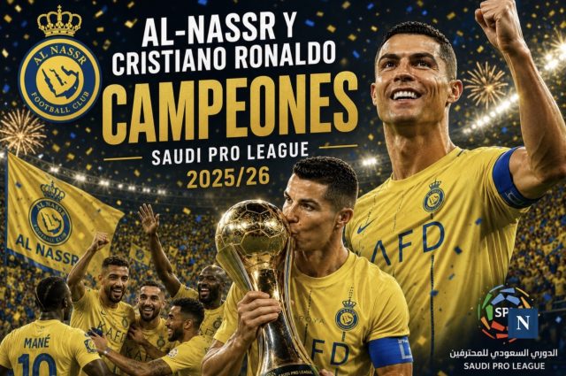 ¡Por fin! El Al-Nassr y Cristiano Ronaldo son campeones de la Saudi Pro League