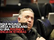 Enrique Inzunza regresa a su escaño tras una polémica licencia de 10 horas