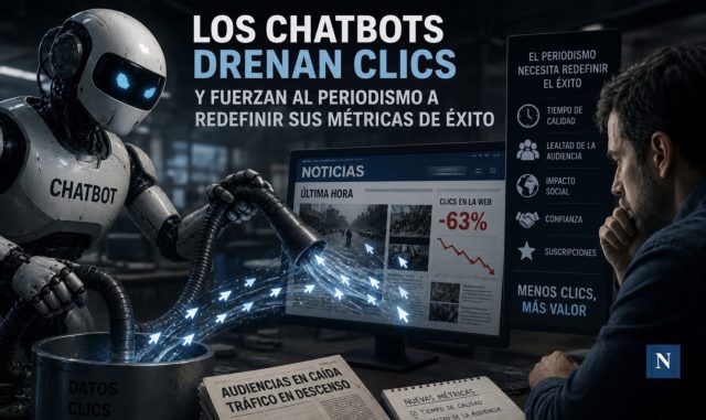 Chatbots drenan clics y fuerzan al periodismo a redefinir sus métricas de éxito