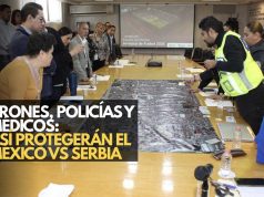 Drones, policías y médicos: así protegerán el México vs Serbia