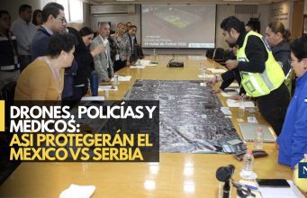 Drones, policías y médicos: así protegerán el México vs Serbia