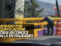 ¡Morado por equivocación! Sobse reconoce falla en vialidades