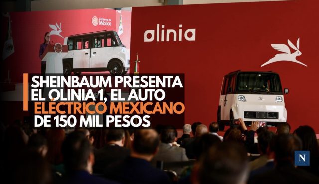 “Misión cumplida”: Sheinbaum presenta el Olinia 1, el auto eléctrico mexicano de 150 mil pesos