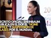 Decreto oficial: Sheinbaum publica en el DOF el ‘home office’ y suspensión de clases por el Mundial