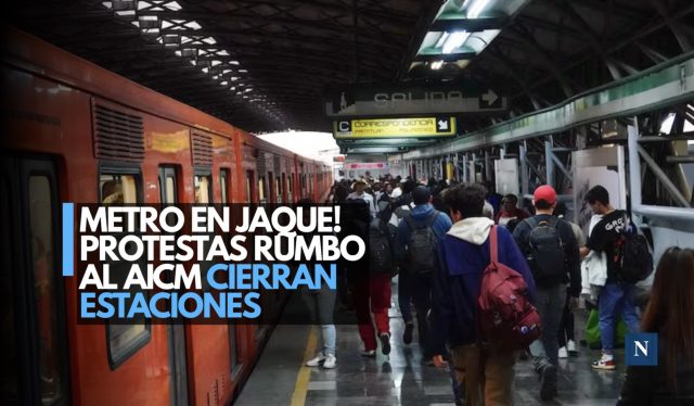 ¡Ni el Metro se salva! Marchas obligan al cierre de estaciones