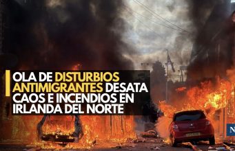 Ola de disturbios antimigrantes desata caos e incendios en Irlanda del Norte