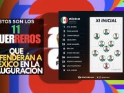Estos son los 11 guerreros que defenderán a México en la inauguración