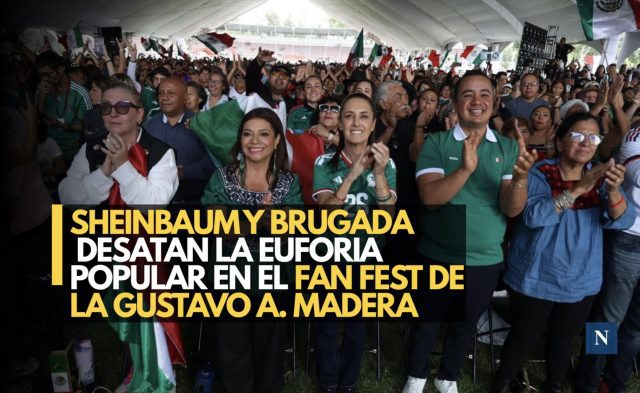 Sheinbaum y Brugada desatan la euforia popular en el Fan Fest de la Gustavo A. Madero