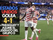 Estados Unidos golea 4-1 a Paraguay y asume el liderato del Grupo D