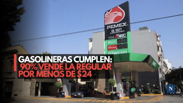 Sin gasolinazo: 90% de las estaciones respeta el límite de $24