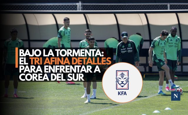 Ni la lluvia los frena: México se prepara para el duelo ante Corea