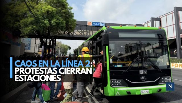 Caos en la Línea 2: protestas cierran estaciones