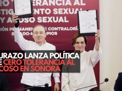 Durazo lanza política de cero tolerancia al acoso en Sonora