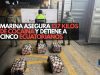 Marina asegura 137 kilos de cocaína y detiene a cinco ecuatorianos