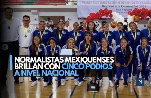 Normalistas mexiquenses brillan con cinco podios a nivel nacional