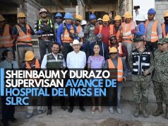Sheinbaum y Durazo supervisan avance de hospital del IMSS