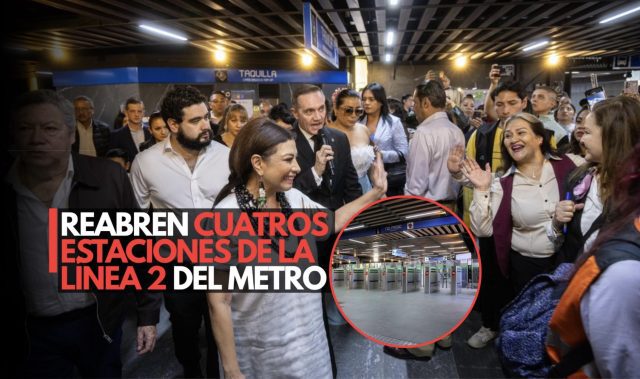 ¡Habemus Línea 2! Reabren cuatro estaciones renovadas
